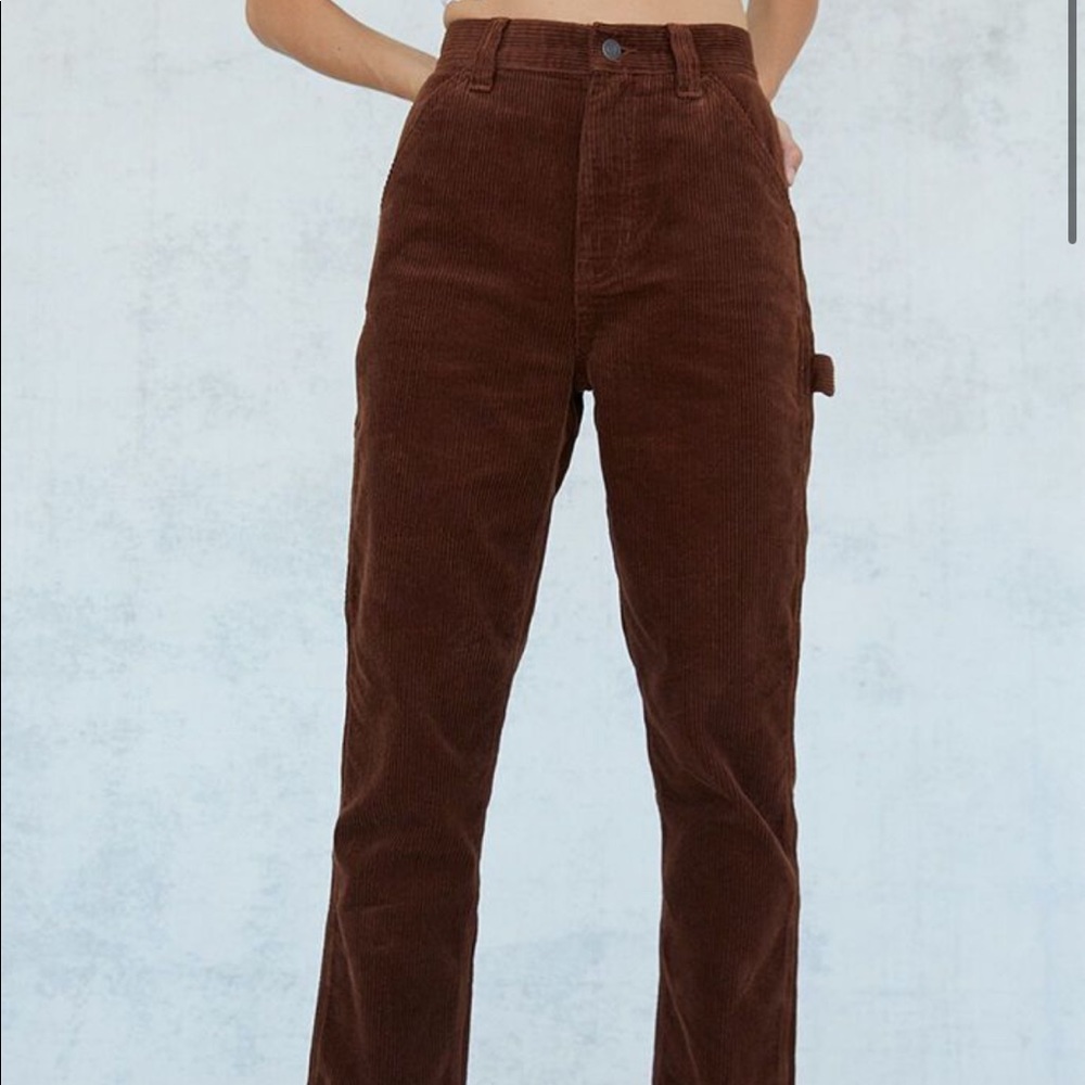 PacSun Brown Corduroy High-Waist Pants